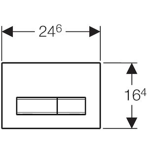 Geberit Sigma50 flush plate - brushed chrome (115.788.GH.5) - main image 2