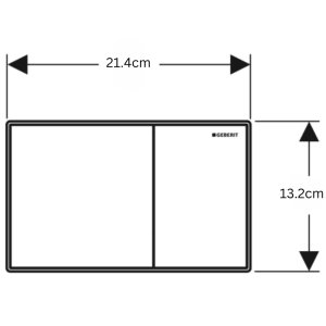 Geberit Sigma60 Dual Flush Plate - Sand Grey / Chrome (115.640.JL.1) - main image 2