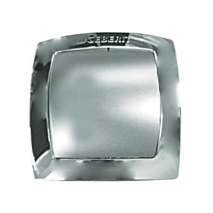Geberit single flush hand operated actuator - bright/matt chrome (240.571.KA.1) - main image 2