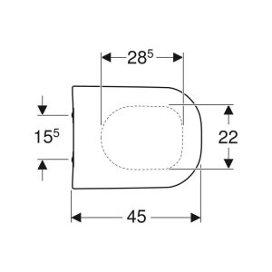 Geberit Smyle Toilet Seat - White (500.235.01.1) - main image 2