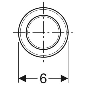 Geberit Type 10IR Electronic Dual Flush - Battery Operation - Brushed Chrome (115.937.SN.6) - main image 2