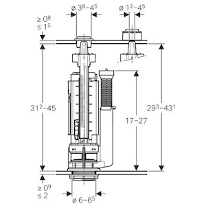Geberit Type 290 dual flush valve (282.350.21.2) - main image 2