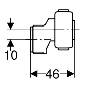 Geberit Type 380 fill valve offset adapter (240.711.00.1) - main image 2