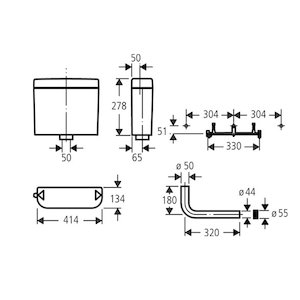 Grohe Adagio 6L Cistern Side inlet - 37762 SH0 (37762SH0) - main image 2