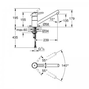 Grohe Concetto Single Lever Sink Mixer 1/2" - Supersteel (32659DC1) - main image 2