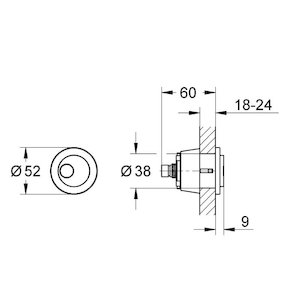 Grohe dual flush push button New style (39056000) - main image 2