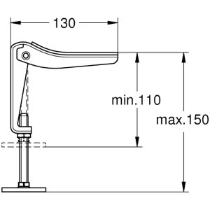 Grohe Essence Bath Tub Feet - Chrome (49115000) - main image 2