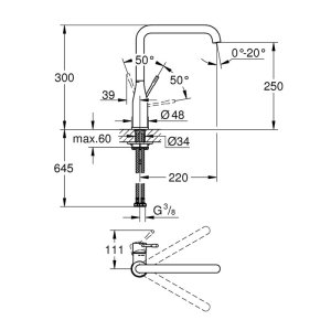 Grohe Essence Single Lever Sink Mixer 1/2" - Chrome (30269000) - main image 2