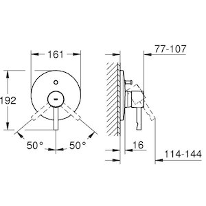 Grohe Essence trim set only chrome (19285000) - main image 2