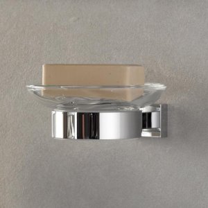 Grohe Essentials Cube Glass/Soap Dish Holder - Chrome (40508001) - main image 2