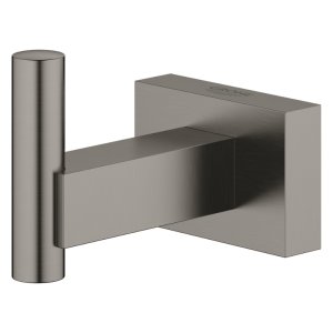 Grohe Essentials Cube Robe Hook - Brushed Hard Graphite (40511AL1) - main image 2