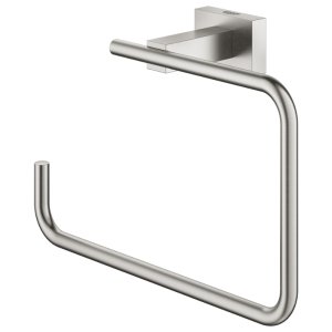 Grohe Essentials Cube Towel Ring - Supersteel (40510DC1) - main image 2