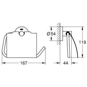 Grohe Essentials Toilet Roll Holder - Warm Sunset (40367DA1) - main image 2