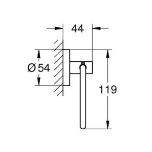 Grohe Essentials Toilet Roll Holder - Warm Sunset (40689DA1) - main image 2