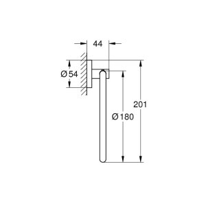 Grohe Essentials Towel Ring - Warm Sunset (40365DA1) - main image 2