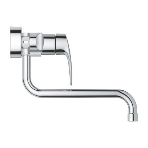 Grohe Eurosmart Wall Mounted Single Lever Sink Mixer - Chrome (32224003) - main image 2