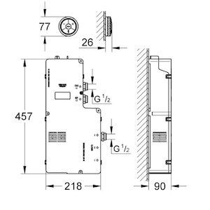 Grohe F-Digital Pumped (LP) with controller (36293000) - main image 2