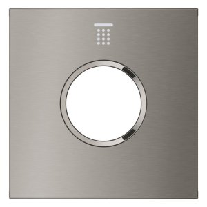 Grohe Grohtherm Aqua Tiles Exchangeable Metal Plate & Symbol - Head Shower 1 - Brushed Hard Graphite (106887AL00) - main image 2