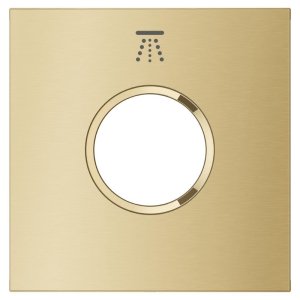 Grohe Grohtherm Aqua Tiles Exchangeable Metal Plate & Symbol - Head Shower 3 - Brushed Cool Sunrise (106889GN00) - main image 2
