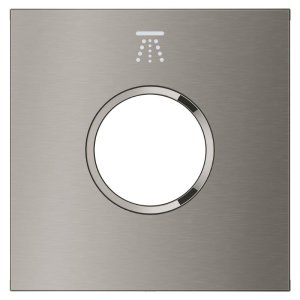 Grohe Grohtherm Aqua Tiles Exchangeable Metal Plate & Symbol - Head Shower 3 - Brushed Hard Graphite (106889AL00) - main image 2