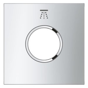 Grohe Grohtherm Aqua Tiles Exchangeable Metal Plate & Symbol - Head Shower 3 - Chrome (1068890000) - main image 2