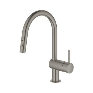 Grohe Minta Single Lever Sink Mixer - Brushed Hard Graphite (32321AL2) - main image 2