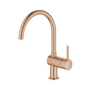 Grohe Minta Single Lever Sink Mixer - Brushed Warm Sunset (32917DL0) - main image 2