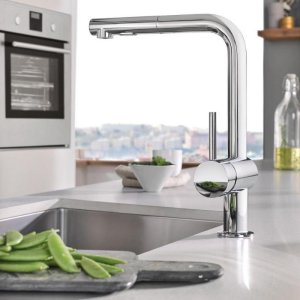Grohe Minta Single Lever Sink Mixer - Chrome (30274000) - main image 2