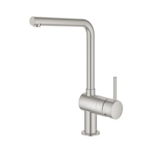 Grohe Minta Single Lever Sink Mixer - Supersteel (31375DC0) - main image 2