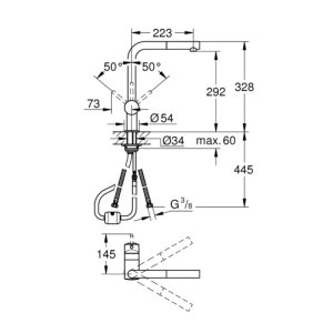 Grohe Minta Single Lever Sink Mixer - Supersteel (32168DC0) - main image 2