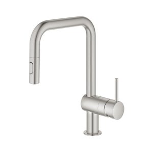 Grohe Minta Single Lever Sink Mixer - Supersteel (32322DC2) - main image 2