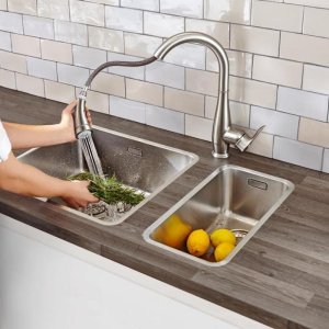 Grohe Parkfield Single Lever Sink Mixer - Supersteel (30215DC0) - main image 2