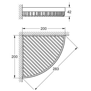 Grohe Selection Cube Soap Wire Basket - Chrome (40809000) - main image 2