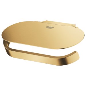 Grohe Selection Toilet Roll Holder With Cover - Brushed Cool Sunrise (41069GN0) - main image 2