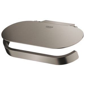 Grohe Selection Toilet Roll Holder With Cover- Brushed Hard Graphite (41069AL0) - main image 2