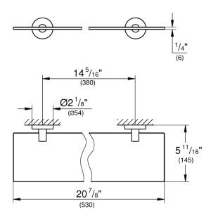 Grohe Start Shelf 530mm - Chrome (41202000) - main image 2