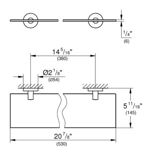 Grohe Start Shelf 530mm - Supersteel (41202DC0) - main image 2