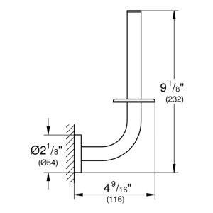 Grohe Start Spare Toilet Paper Holder - Supersteel (41186DC0) - main image 2