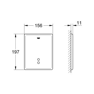 Grohe Tectron Skate Infra-Red Electronic For Urinal - Chrome (37749000) - main image 2