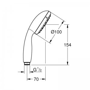 Grohe Tempesta Mk4 Low pressure 2 mode (28422001) - main image 2