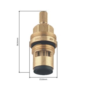 Grohe 1/2" carbodur 1/4 turn - hot (45882000) - main image 2