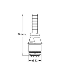 Grohe DAL single flush valve assembly - taller/longer (43486000) - main image 2