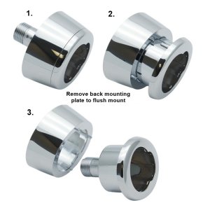 Grohe Eau2 pneumatic dual flush air button assembly (42357PI0) - main image 2
