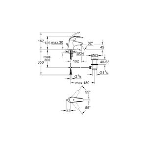 Grohe Eurosmart mono basin mixer (32925001) - main image 2