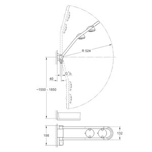 Grohe freehander 27004 exposed feed (27004000) - main image 2