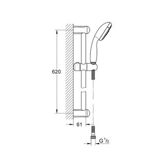 Grohe Tempesta shower set IV - Chrome (27645000) - main image 2