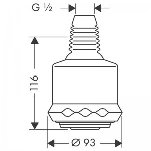 Hansgrohe Clubmaster overhead shower 3jet (28496000) - main image 2