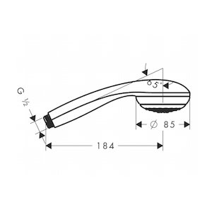 Hansgrohe Crometta 85 Green 1 spray shower head (28561000) - main image 2