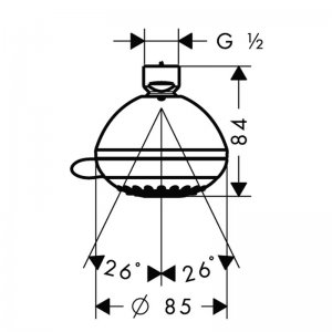 Hansgrohe Crometta 85 overhead shower Vario (28424000) - main image 2