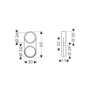 Hansgrohe hose retaining ring - clear (28072000) - main image 2